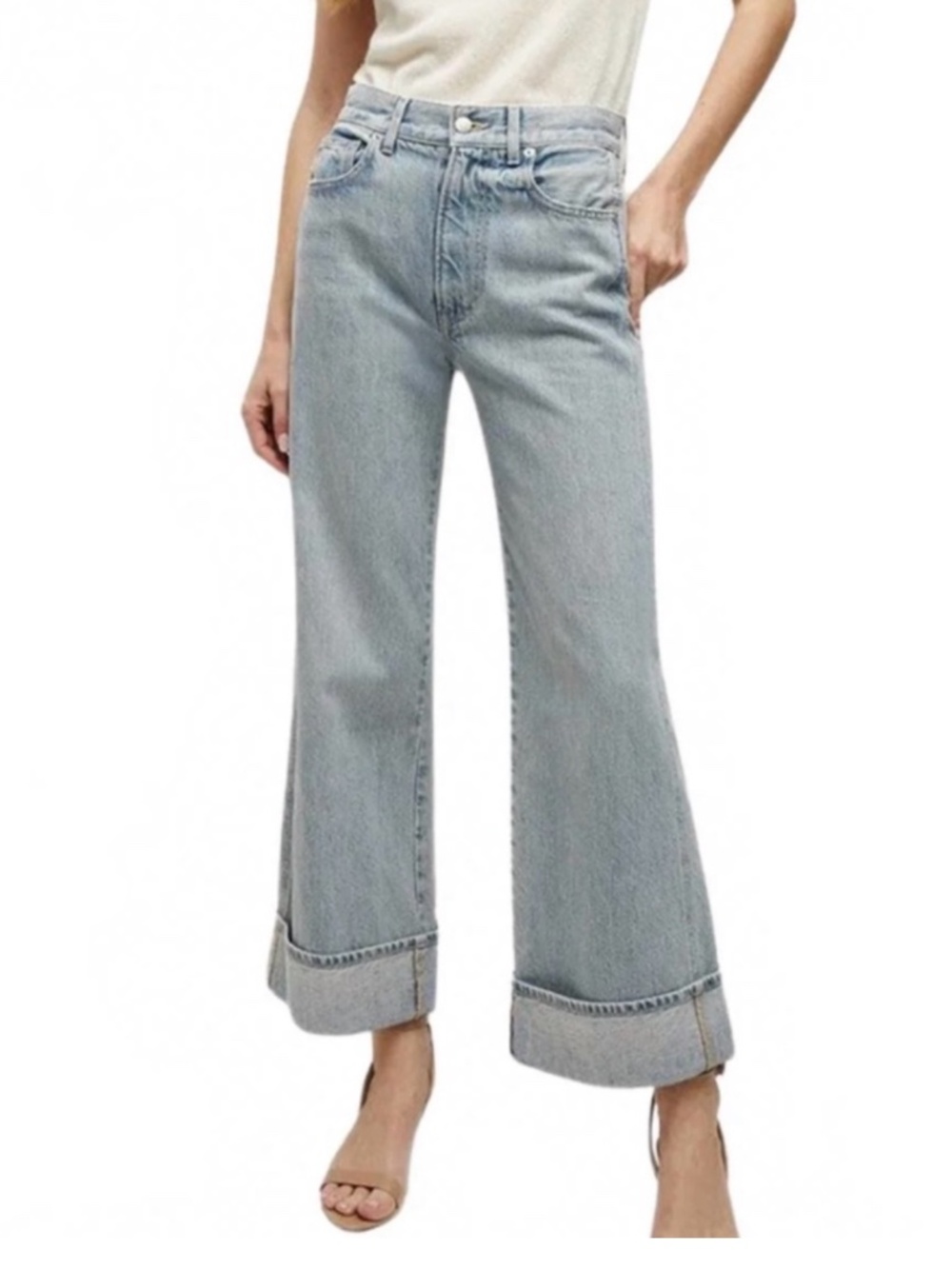 Veronica Beard Taylor High Rise Cuffed Jeans